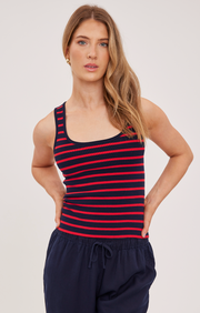 Sierra Tank - Garnet Stripe