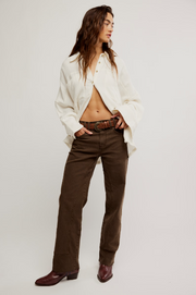 Risk Taker Mid-rise Straight - Workwear Brown