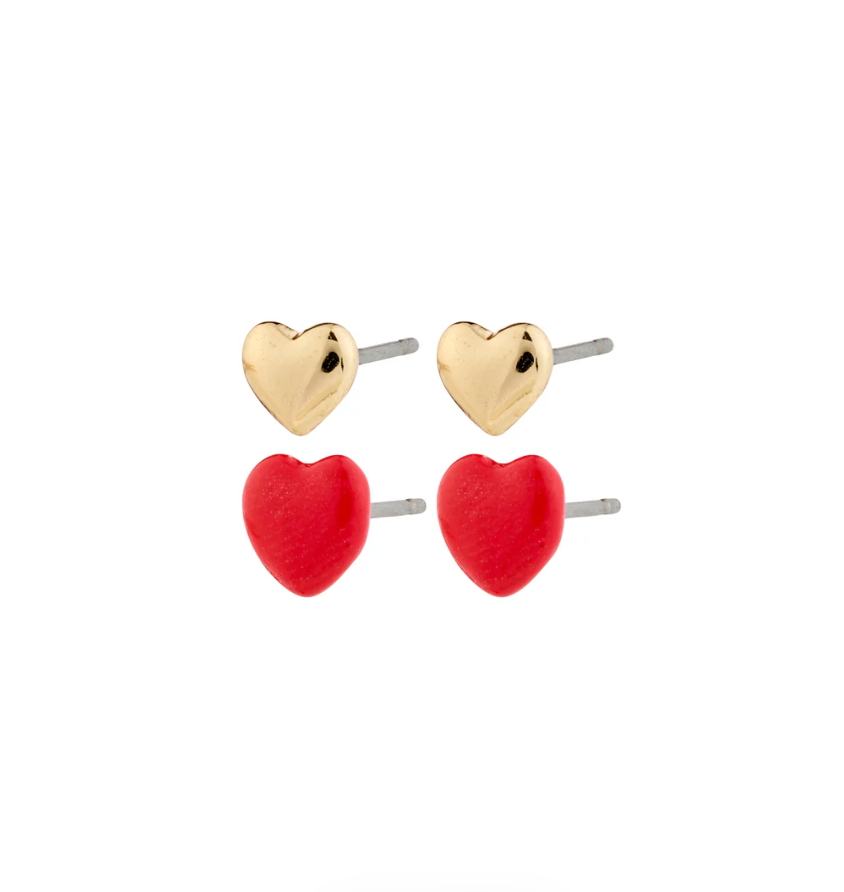 Maeve Red Heart Earrings 2-in-1 Set - Pilgrim