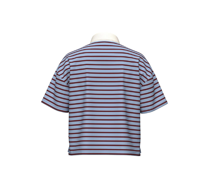 Aries Rugby Polo Allie Stripe Chambray