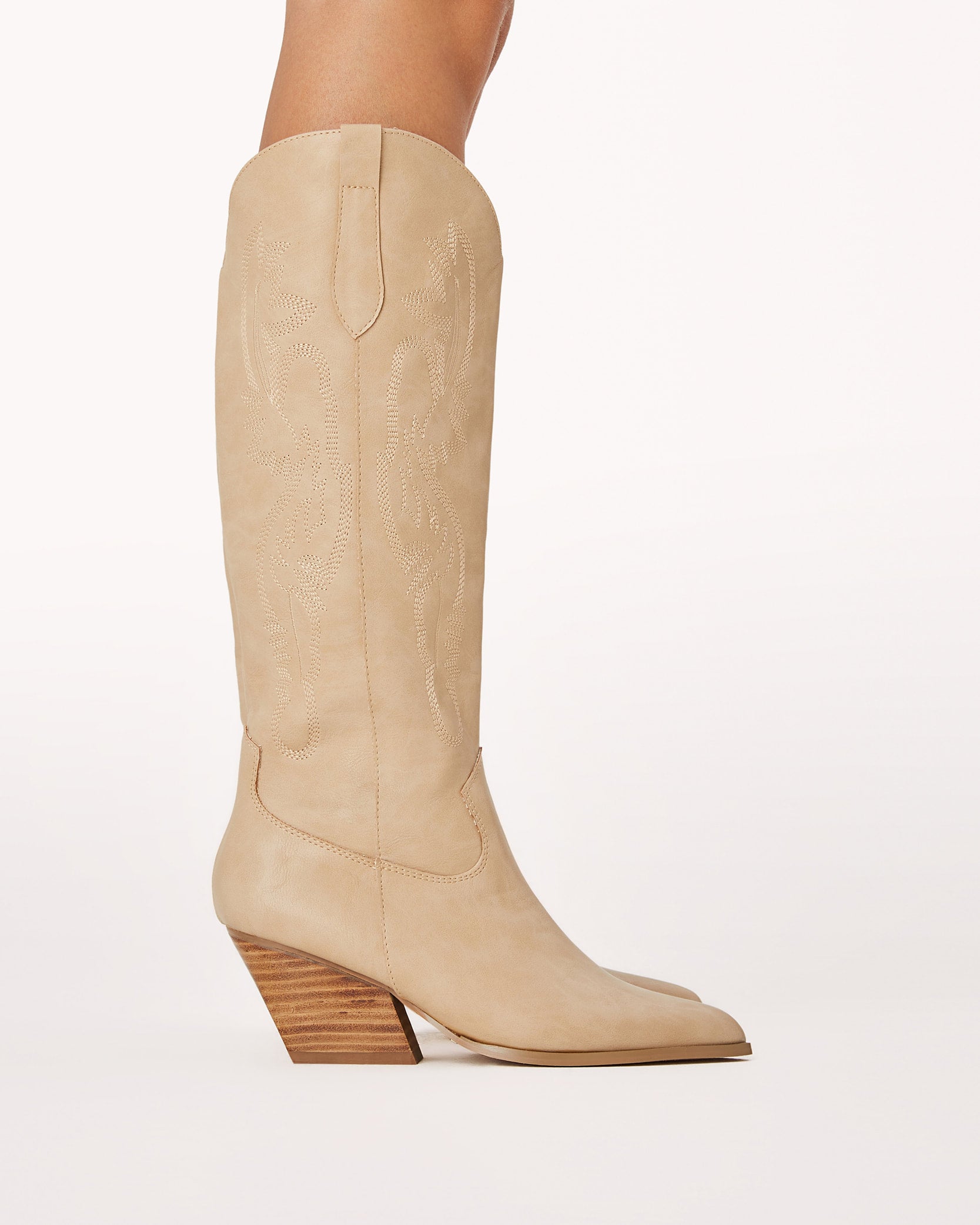 Zeinna Western Boot - Cashew
