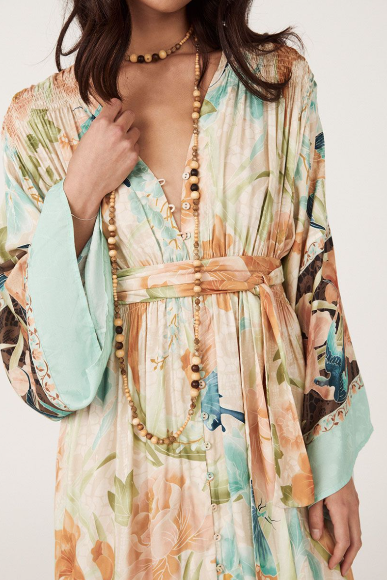 Painters Garden Gown - Seafoam