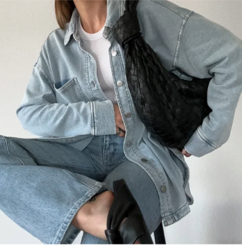 All Day Knit Denim Jacket - Washed Indigo