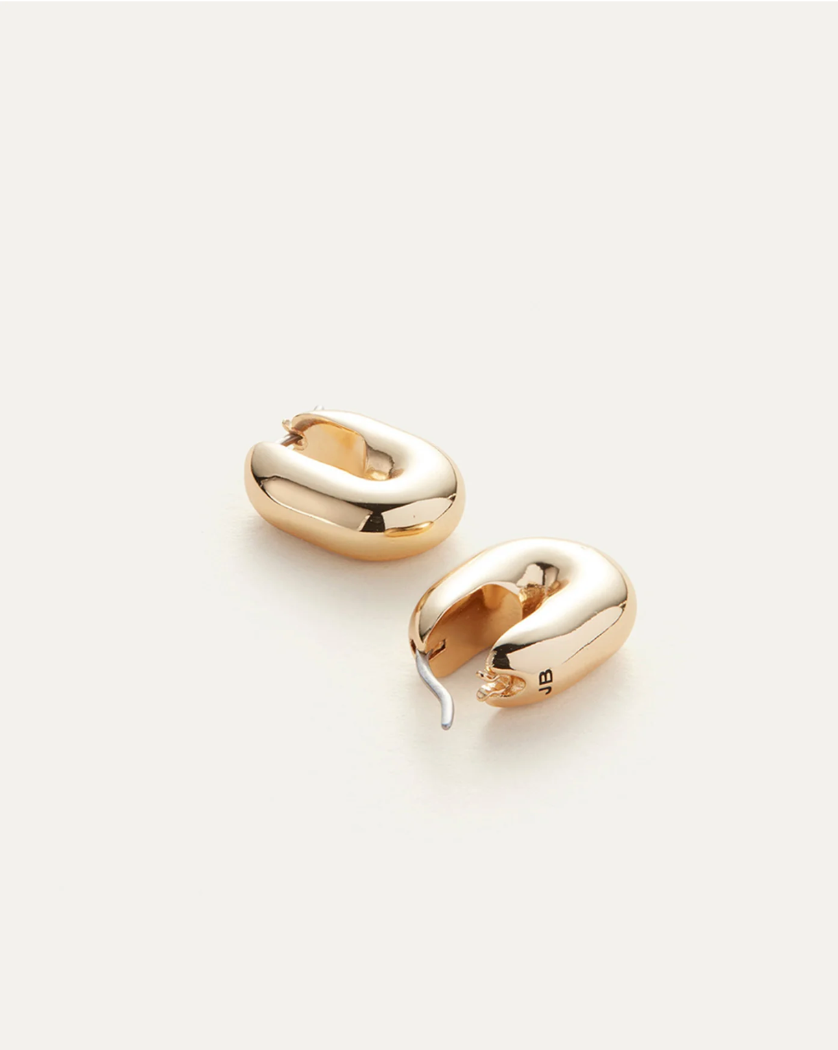 Puffy U-link Earrings - Gold