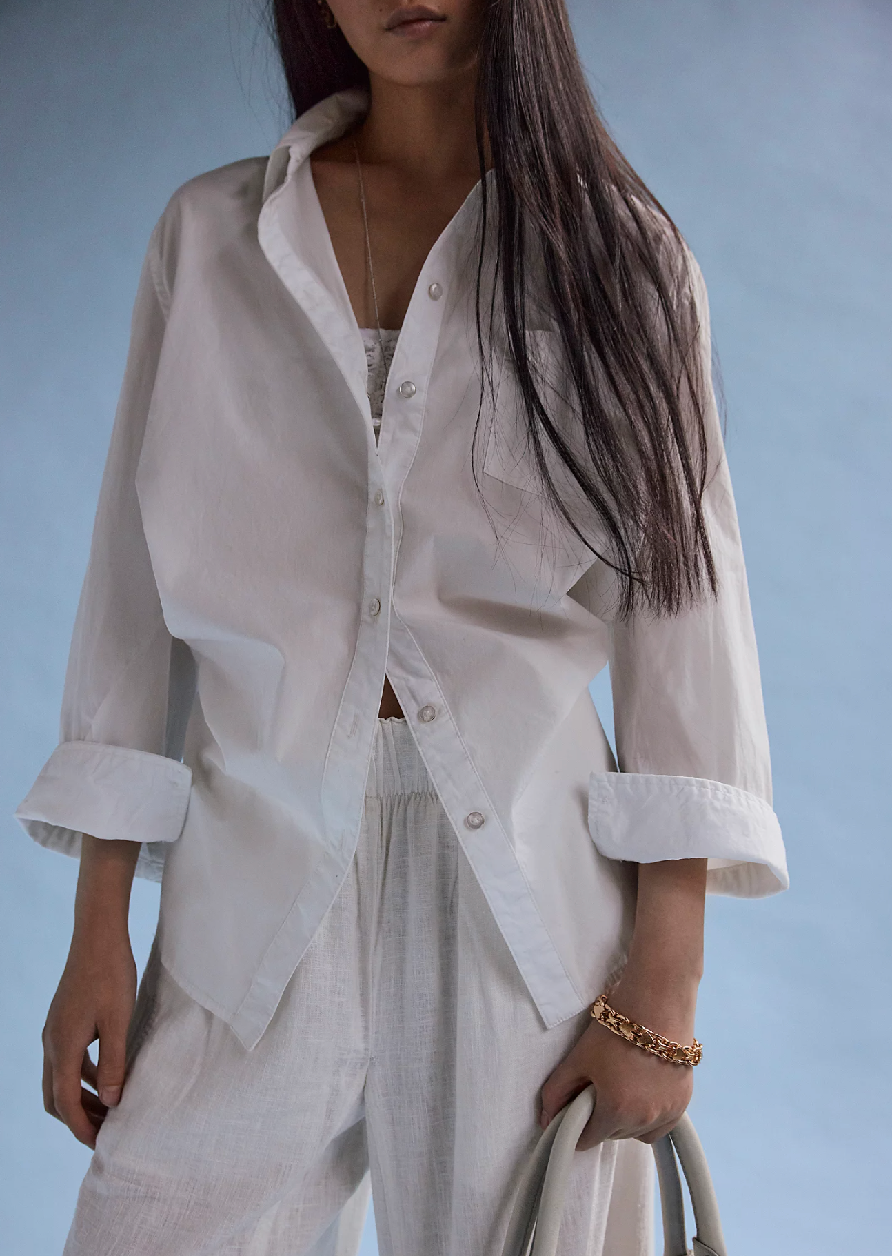 Sabine Tailored Shirt - Parchment
