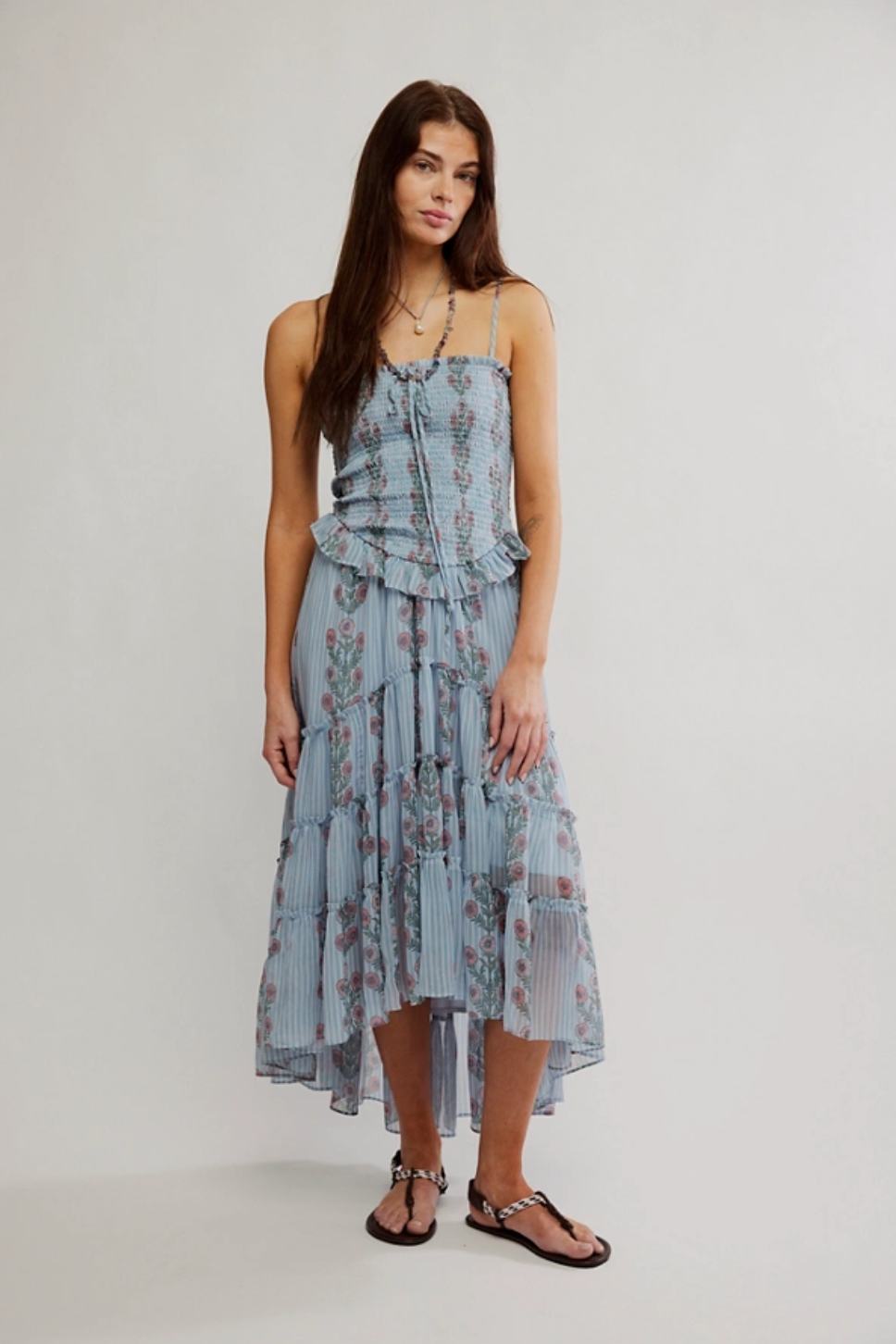 Alejandra Midi - Soft Blue Combo