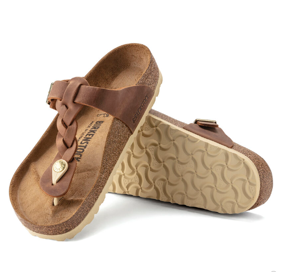 Gizeh Braided Leather - Cognac R