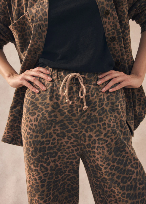 Hunter Leopard Desert Knit Pant - Desert Tan