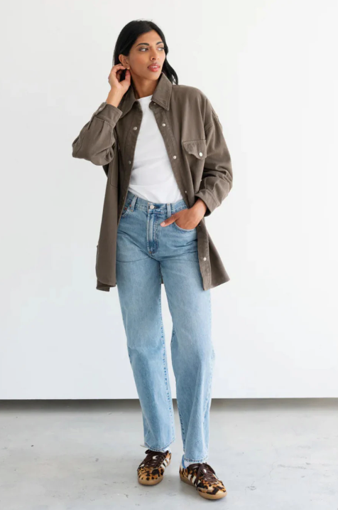 Shania Denim Jacket - Espresso