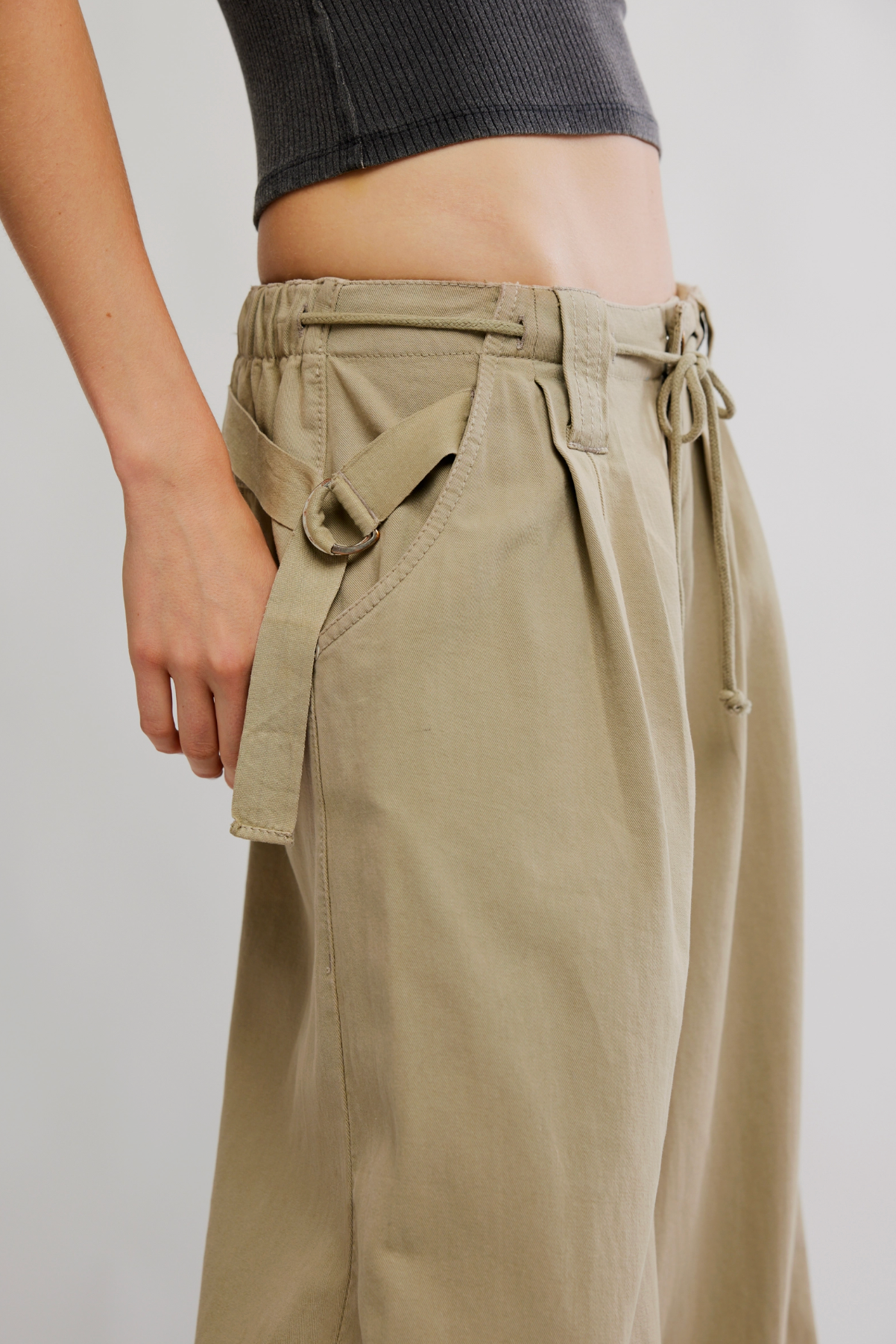 Julien Wide Leg Chino - Chinchilla